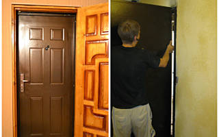 Как поставить металлическую дверь своими руками